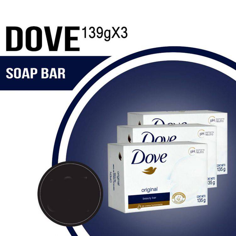 Dove Beauty Bar White 135gX3 Multipack