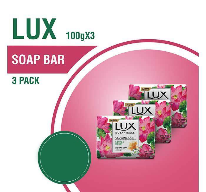 Lux Skin Cleansing bar Lotus and Honey 100gX3 Multipack
