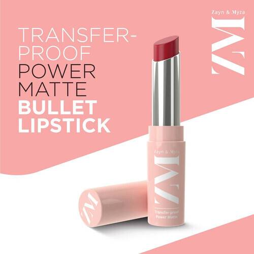 Zayn & Myza Transfer-Proof Power Matte Lipstick - Selfie Red