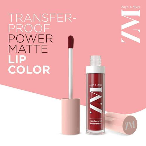 Zayn & Myza Transferproof Power Matte Lip Color - Power Red