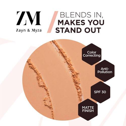 Zayn & Myza Pollution Defense CC With SPF 30 Compact - Golden Sand, 2 image