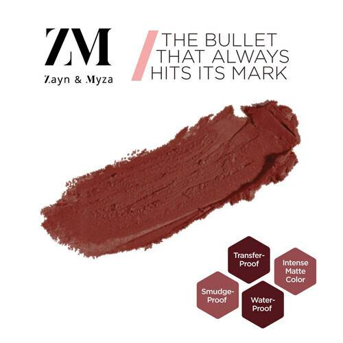 Zayn & Myza Transfer-Proof Power Matte Lipstick - Blushing Beauty, 2 image