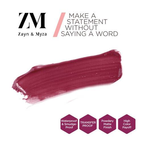 Zayn & Myza Transferproof Power Matte Lip Color - Toasted Berry, 2 image