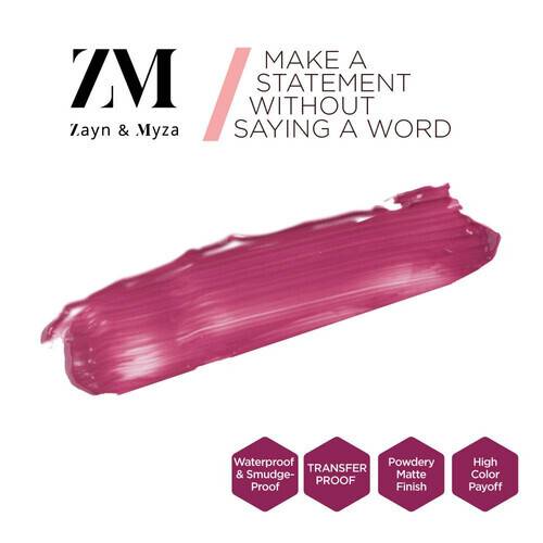 Zayn & Myza Transferproof Power Matte Lip Color - Full Fuchsia, 2 image