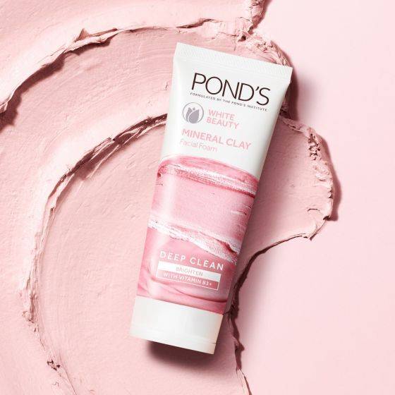 Ponds White Beauty Mineral Clay Instant Brightness Face Wash Foam 90g, 3 image