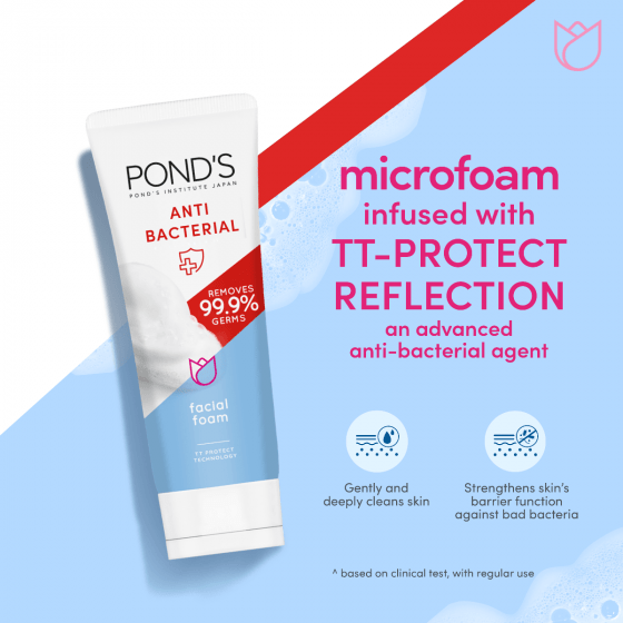 Pond's Anti Bacterial Facewash 100gm, 6 image