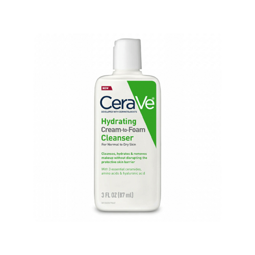 CeraVe Travel Size Hydrating Cream To Foam Cleanser 87ml
