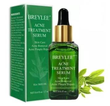 Breylee Acne Treatment Serum With Tea Tree Extract, Facial Essence To Anti Acne And Scar Removal For Clearing Acne