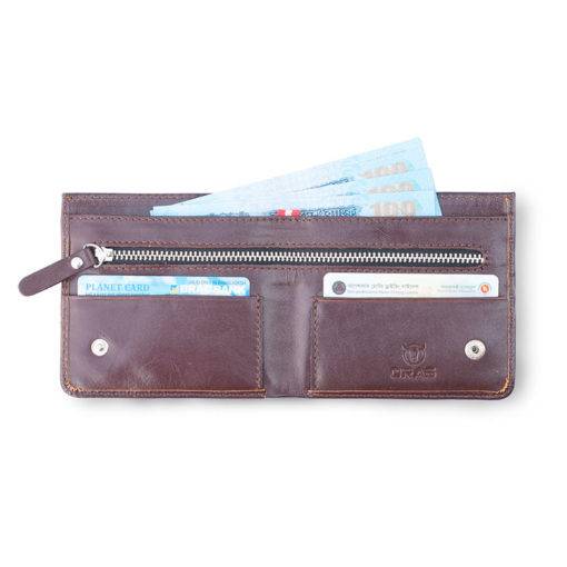 RA11C ORAS Genuine Leather Zipper Wallet, 2 image