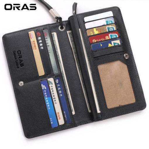 RA16K ORAS Genuine Leather Long Hand Wallet, 3 image