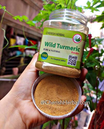 CHERISH HERBAL Wild Turmeric (100 gm) (Buy One Get One Free), 2 image