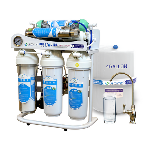 7 Stage Ultima Crystal RO+UV 100 GPD Water Purifier