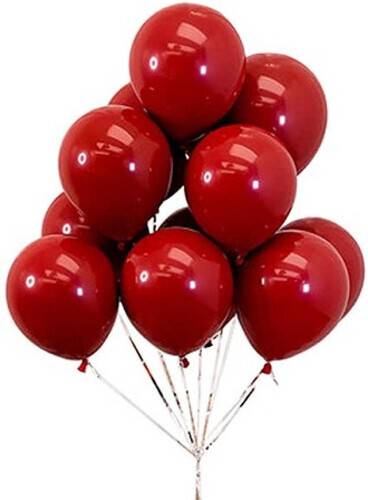 20 Pcs Glossy Monty Balloon - Red Color