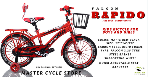 Falcon Rapido kid's Bicycle 20"-MATTE RED