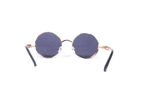Blue Shaded Round Sunglass For Women, 4 image
