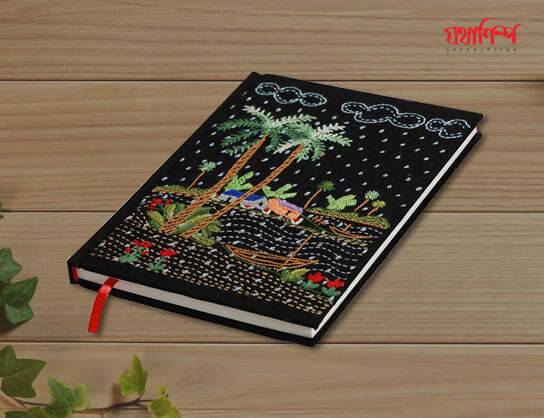 Black Color Badladine Handmade Nakshi Notebook- 8x6
