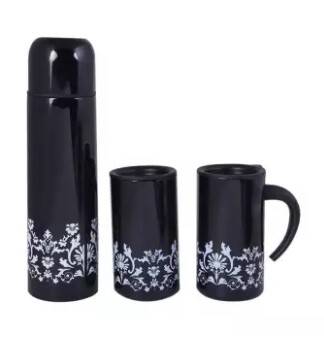 RG171B Flask Vacuum With Mug Set - White and Black