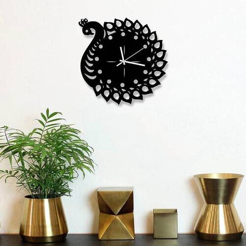 Decorative Wooden Board Wall Clock for Home Decor -1005, 3 image
