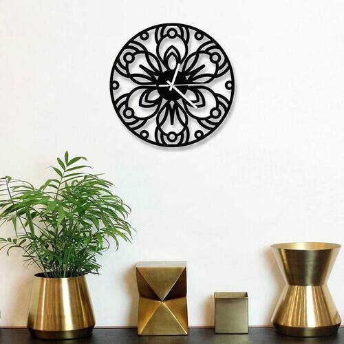Decorative Wooden Board Wall Clock for Home Decor -1008, 3 image