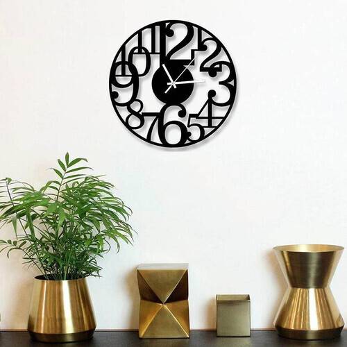 Decorative Wooden Board Wall Clock for Home Decor -1011, 3 image