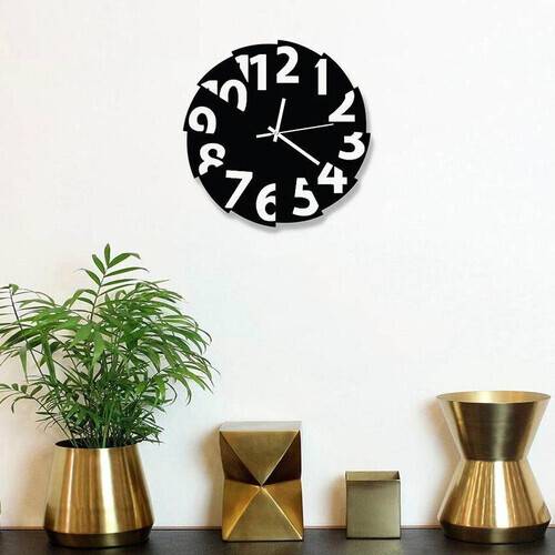 Decorative Wooden Board Wall Clock for Home Decor -1026, 3 image