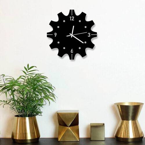 Decorative Wooden Board Wall Clock for Home Decor -1028, 3 image