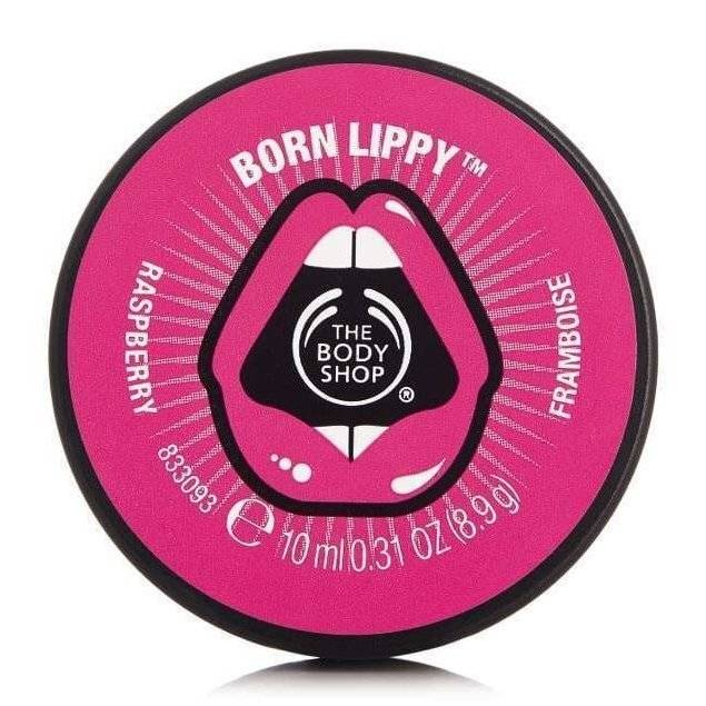 The Body Shop Born Lippy Pot Lip Balm Raspberry