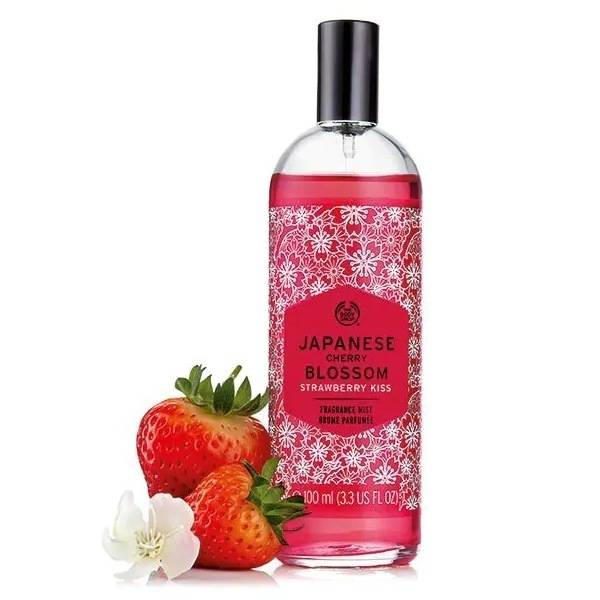 The Body Shop Japanese Cherry Blossom Strawberry Kiss Fragrance Mist 100 ml