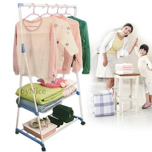 Fashion Laundry Movable Organizer Stand Clothes
