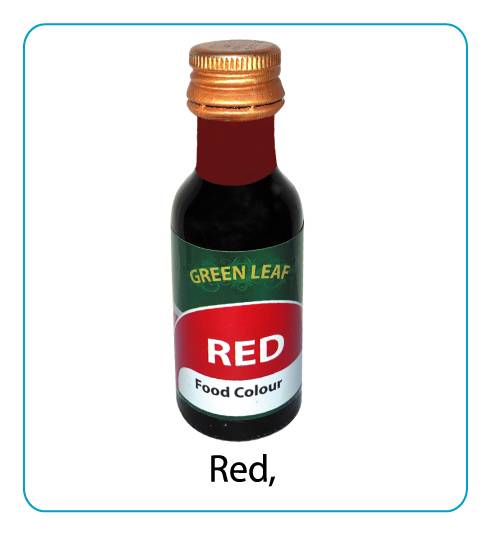 Green Leaf Red Food Colour 28ml