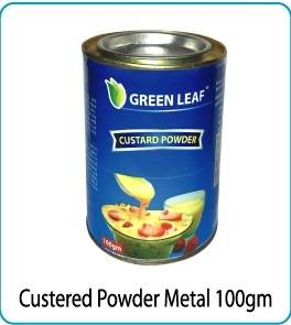 Green Leaf Custard Powder- Metal 100gm