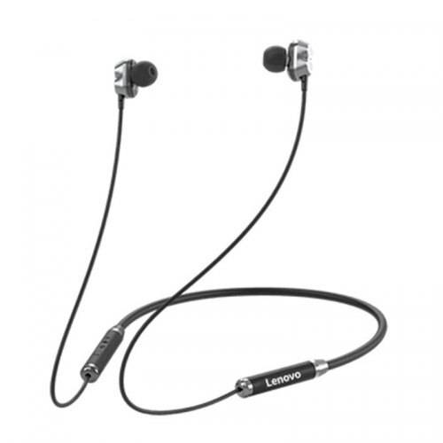 Lenovo He08 Wireless In-Ear Neckband Earphones - Black