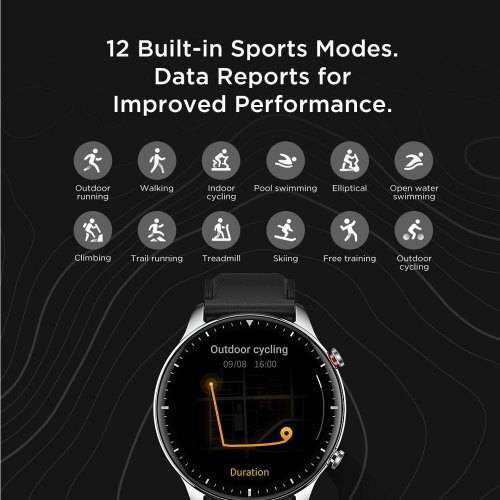 Amazfit Gtr 2 Amoled Curved Display Sports Aluminum Alloy Global Version, 2 image