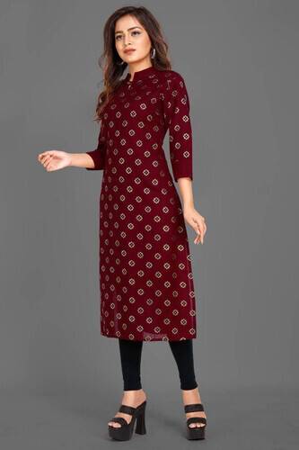Unstitched Linen Printed Maroon two piece