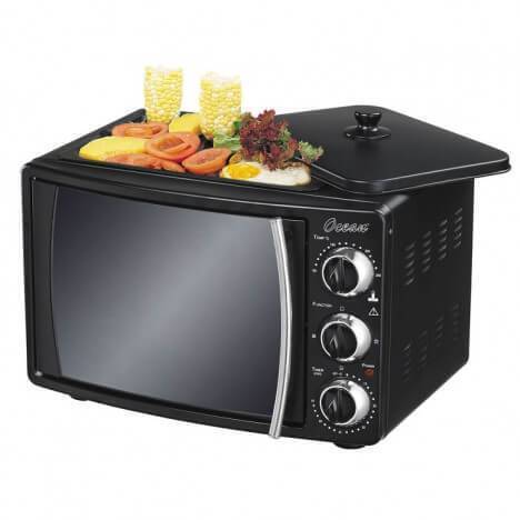 OCEAN Oven Electric 22 Ltr Black With Rotisserie-OEO2212B.