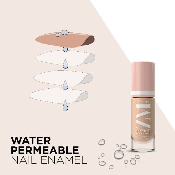 Zayn & Myza Breathable Nail Enamel- Almond Latte, 3 image