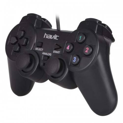 Havit G61 USB Double Gamepad with Vibration(Apply to two-player Games), 2 image