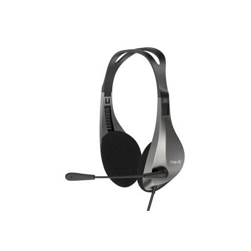 Havit H205d 3.5mm Double Plug Stereo with Mic Headset For Computer