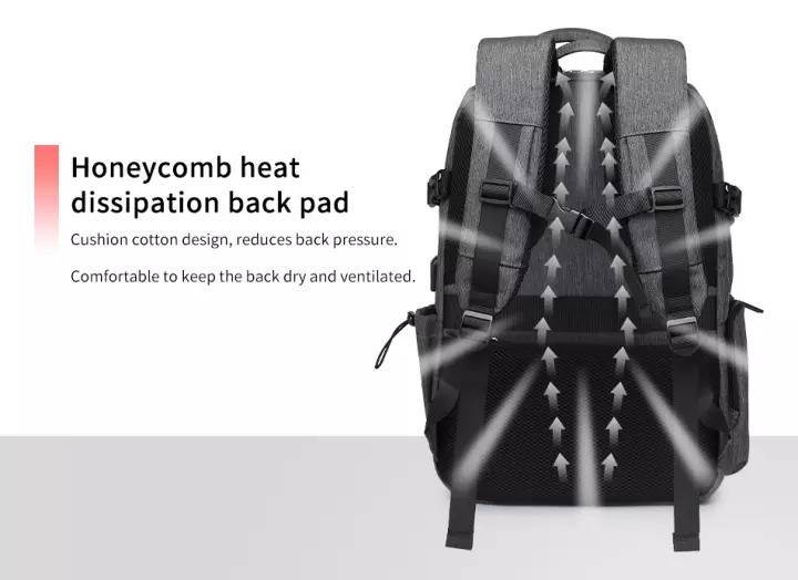 NAVIFORCE B6808 Fashion Casual Men's Backpacks Large Capacity Business Travel USB Charging Bag, 2 image