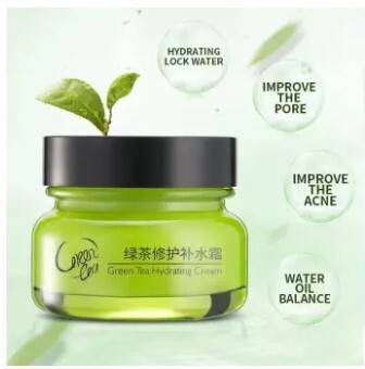 LAIKOU Green Tea Hydrating Cream - 55g, 3 image