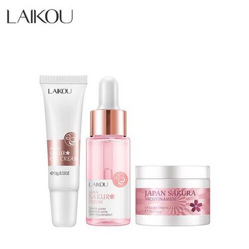 LAIKOU Sakura Skin Care Set 3 PCS - (Combo)