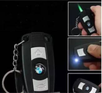 BMW Car Key Ring Style Jet Gas Lighter-Black, 2 image