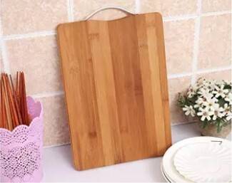 Wood Rectangular Cutting Chopping Board Pad with Handle (32 x 22 x 1.8 cm), 3 image