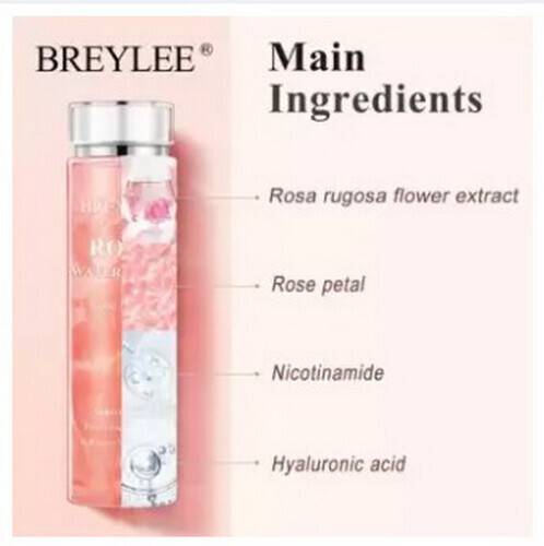 BREYLEE Rose Toner With Rose Petals Cleanser, 3 image