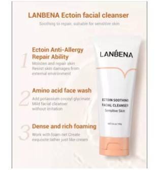 LANBENA ECTOIN Soothing Facial Cleanser - 100ml, 4 image