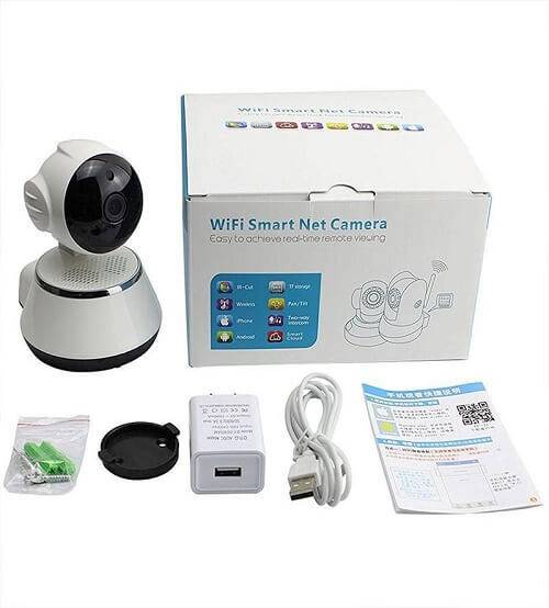 V380 Mini Wifi Camera Night Vision-White