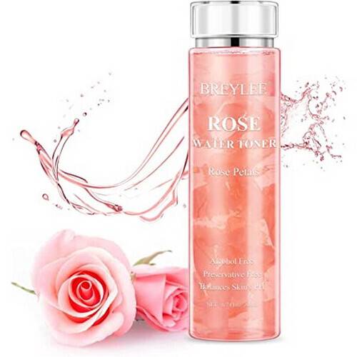 BREYLEE Rose Toner With Rose Petals Cleanser