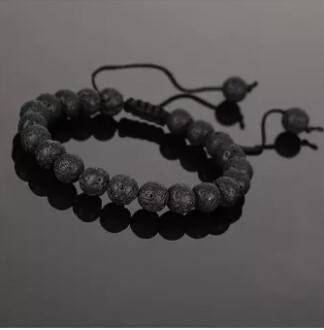 Natural stone lava rock bead bracelet men chakra bracelet women yoga stretch diffuser bracelet Manufacturer Competitive Price