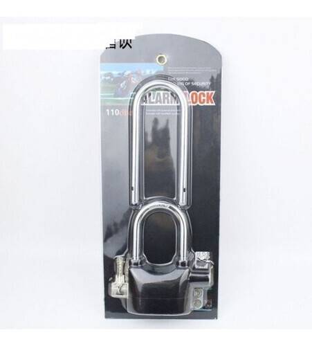 Security Bicycle Alarm Lock Anti-Theft Padlock SIZE Big-Black, 3 image