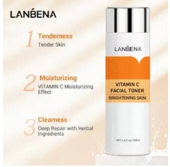 Lanbena Vitamin C Brightening Facial Toner - 100ml, 2 image